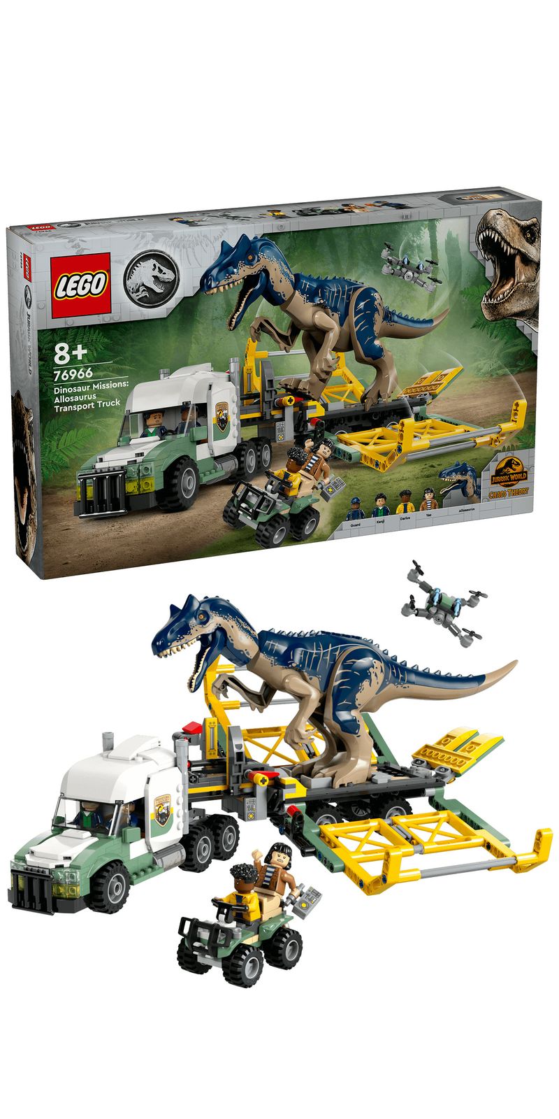 Missione-dinosauro--camion-di-trasporto-dell’allosauro---Lego-Jurassic-World-76966