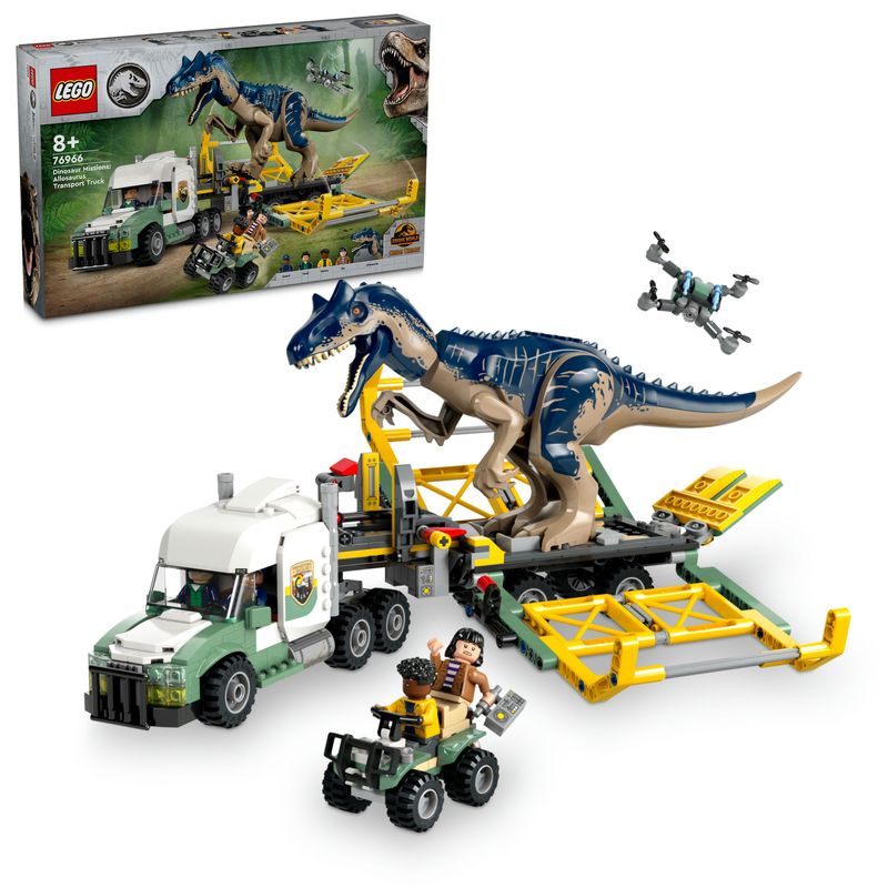 Missione-dinosauro--camion-di-trasporto-dell’allosauro---Lego-Jurassic-World-76966