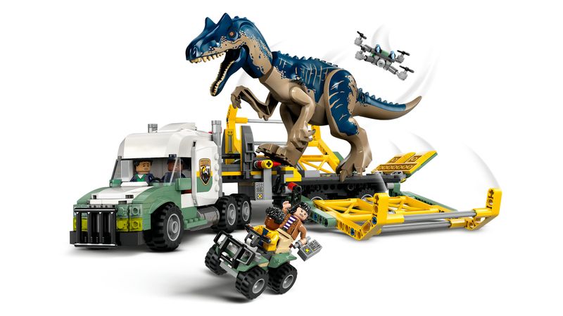 Missione-dinosauro--camion-di-trasporto-dell’allosauro---Lego-Jurassic-World-76966