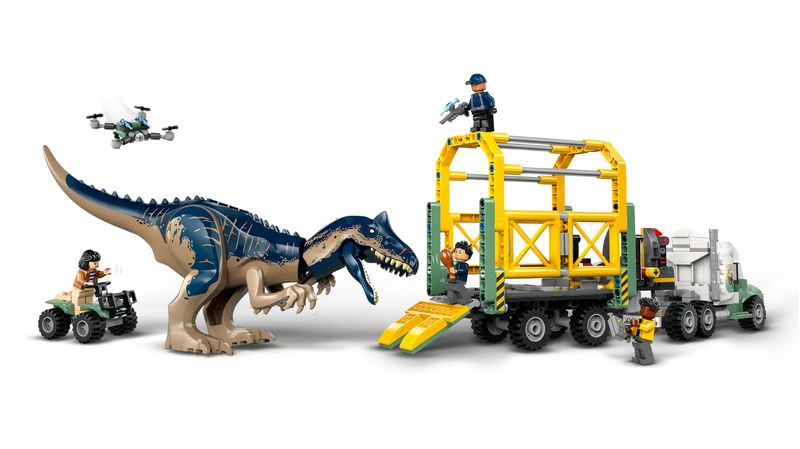 Missione-dinosauro--camion-di-trasporto-dell’allosauro---Lego-Jurassic-World-76966