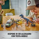 Missione-dinosauro--camion-di-trasporto-dell’allosauro---Lego-Jurassic-World-76966