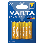 Varta batteria longlife stilo aa alcalina blister 6 pezzi