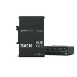 Teltonika TSW010 DIN Rain Switch 5 x Fast Ethernet (10/100) Supporto Power over Ethernet (PoE) Nero