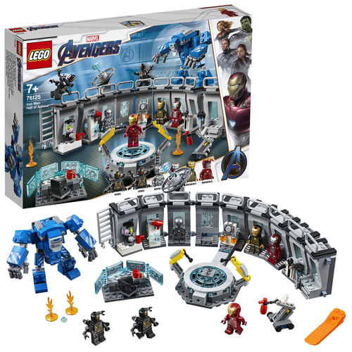 Sala-delle-Armature-di-Iron-Man---Lego-Marvel-Super-Heroes-76125