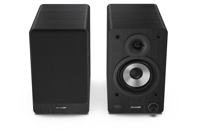 Sharp-Bookshelf-Speakers-altoparlante-2-vie-Nero-Con-cavo-e-senza-cavo-60-W--Bookshelf-Speakers---Loudspeaker-2-Way-Blac