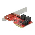 DeLOCK - Speicher-Controller - SATA 6Gb/s Low-Profile - 600MBps - PCIe 3.0 x4 (89042)