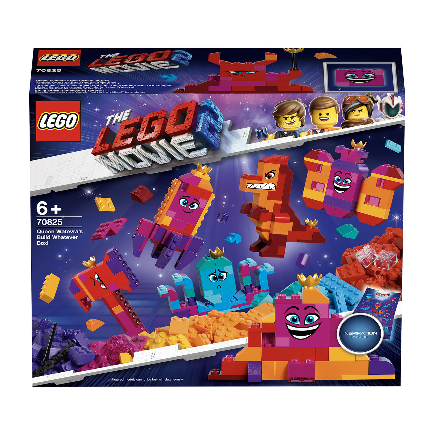 Lego La scatola "costruisci quello che vuoi" della Regina Wello Ke Wuoglio! - The Lego Movie 2 70825