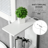 kleankin-Colonna-Bagno-con-2-Ripiani-e-2-Armadietti-Mobile-Alto-Salvaspazio-15.2x29.8x118-cm-Bianco