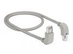 DeLOCK---Patch-Kabel---RJ-45--M--nach-oben-gewinkelt-bis-RJ-45--M--nach-unten-gewinkelt---50cm---S-FTP---CAT-6a---geschi