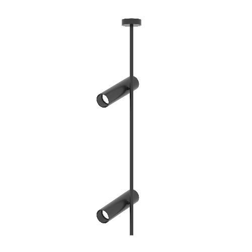 Lampadario-A-Sospensione-Moderno-Elti-Alluminio-Nero-2-Luci-Gu10-50W