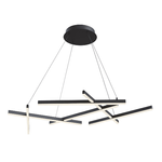 Maytoni Lampadario A Sospensione Moderno Line Alluminio Nero 6 Luci Led 79W