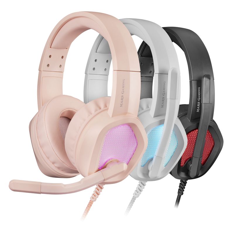 Mars-Gaming-MH320-Auricolare-Cablato-A-Padiglione-Giocare-USB-tipo-A-Rosa