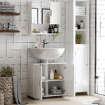 kleankin-Specchiera-Bagno-in-Legno-a-2-Ante-e-Ripiano-Aperto-54x15.2x55.3cm-Bianco