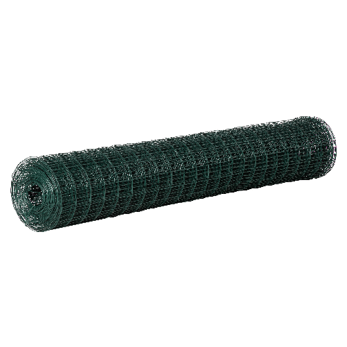 Outsunny-Rete-di-Recinzione-in-Acciaio-e-PVC-per-Spazi-Esterni-Rotolo-da-25m-e-Altezza-1.7m-Verde