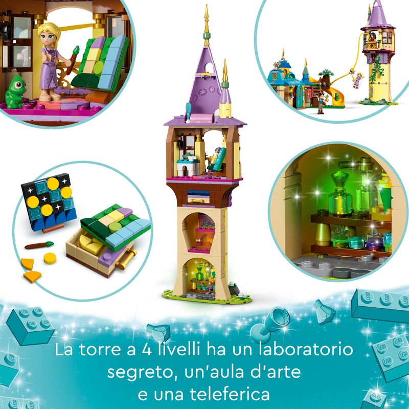 La-Torre-di-Rapunzel-e-lo-Snuggly-Duckling---Lego-Disney-43241