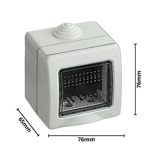 Bticino-matix-magic-scatola-parete-grigia-ip55-stagna-2-posti-25502