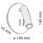 Applique-Da-Parete-Interno-Moderno-Ios-176-Alluminio-Bianco-Led-Integrato-10W