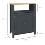 kleankin-Mobiletto-Bagno-a-3-Ripiani-in-MDF-e-Truciolato-con-Ripiano-Interno-Regolabile-60x30x80.5-cm