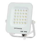 Optonica Proiettore led 10 watt slim metallo bianco ip65 equivalente 66 watt *** temperatura colore lampada 6000k