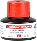 Edding-MTK-25-ricarica-per-evidenziatori-Rosso-25-ml-1-pz--edding-MTK-25-Bottled-Refill-Ink-for-Permanent-Markers-25ml-R