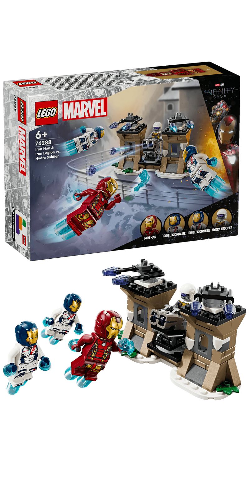 Iron-Man-e-Legione-di-ferro-vs.-Soldato-Hydra---Lego-Marvel-76288