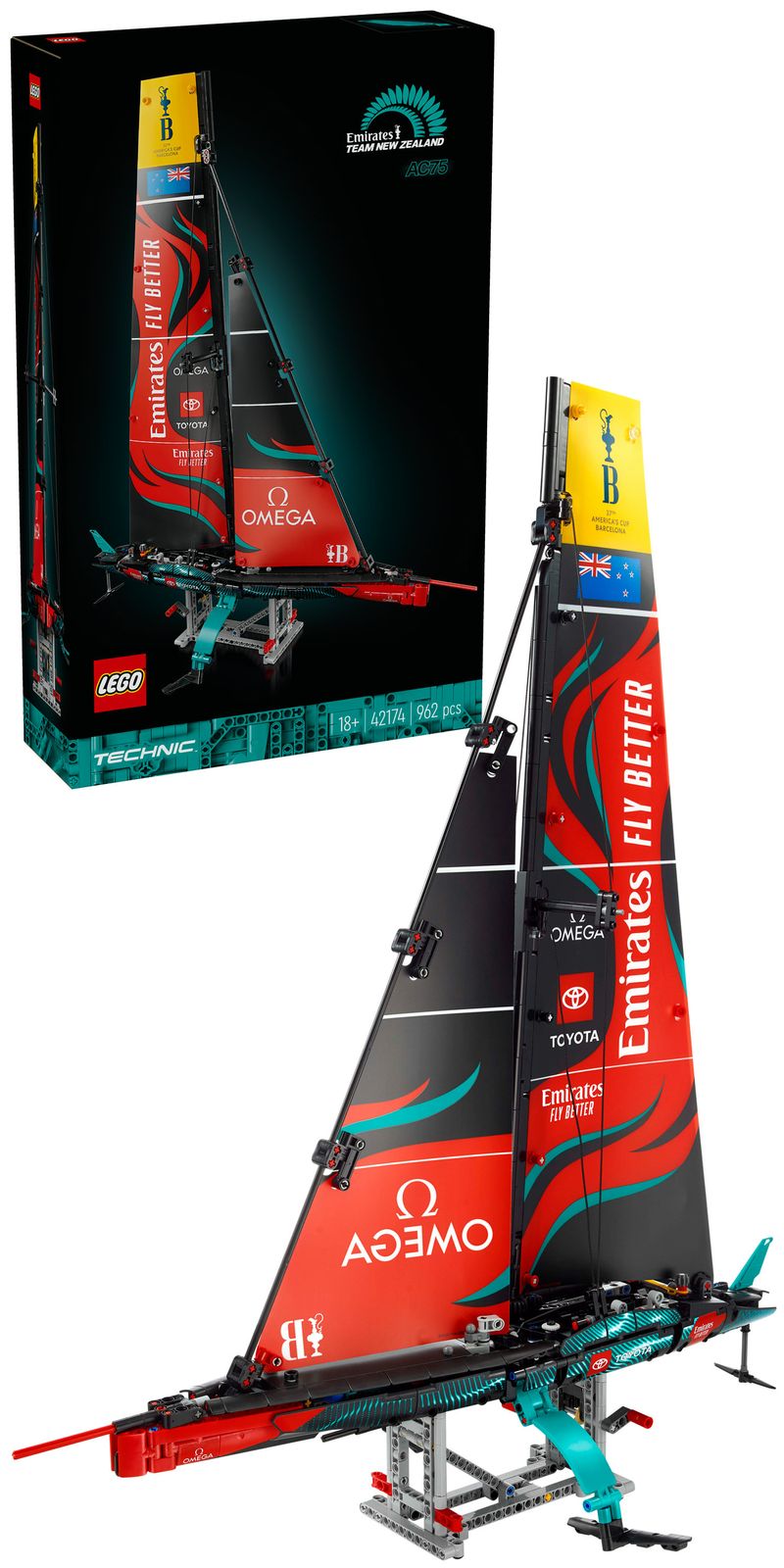 Yacht-Emirates-Team-New-Zealand-AC75---Lego-Technic-42174