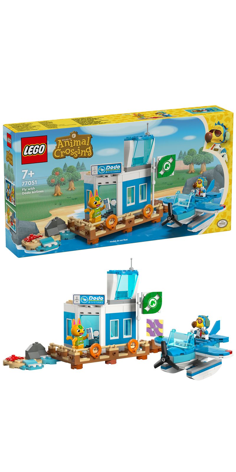 In-volo-con-la-Dodo-Airlines---Lego-Animal-Crossing-77051