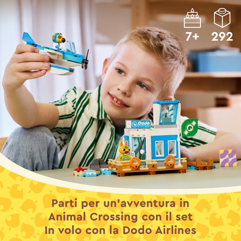 In-volo-con-la-Dodo-Airlines---Lego-Animal-Crossing-77051