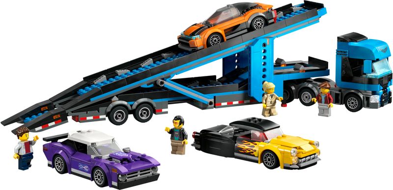 Camion-trasportatore-con-auto-sportive---Lego-City-60408