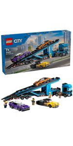 Camion-trasportatore-con-auto-sportive---Lego-City-60408