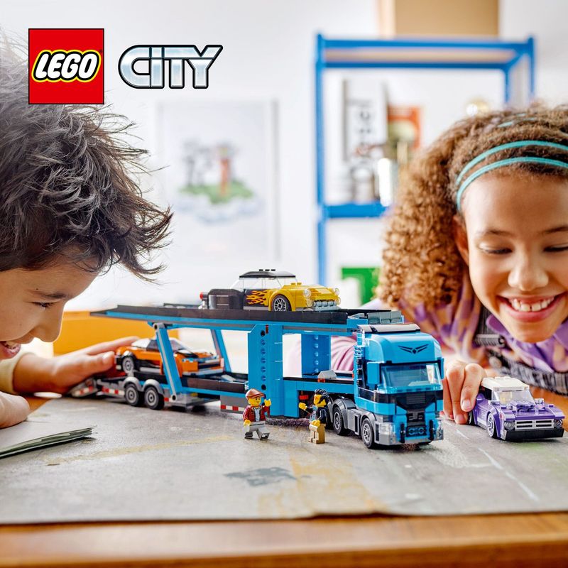 Camion-trasportatore-con-auto-sportive---Lego-City-60408