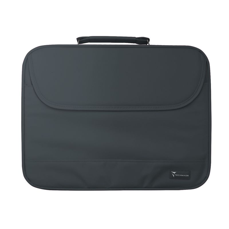 Borsa-per-Notebook-tablet-dispositivi-elettronici-pc-portatili-Techmade-con-tracolla-grigio-scuro-borsa-con-rivestimento-in-nyl