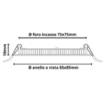 Pannello-led-incasso-7.5cm-3watt-slim-quadro-soffitto-alimentatore-incluso-----temperatura-colore-lampada-6000k-bianc...