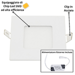 Pannello-led-incasso-7.5cm-3watt-slim-quadro-soffitto-alimentatore-incluso-----temperatura-colore-lampada-6000k-bianc...