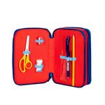 --Astuccio-borsello-3-zip-Go-Pop-champions-campione-interno-organizzato-e-attrezzato-set-scrittura-pastelli-pennarelli-scuola