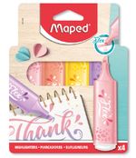 Evidenziatore-MAPED-flex-pastel-confezione-da-4-colori-rosa-verde-azzurro-viola