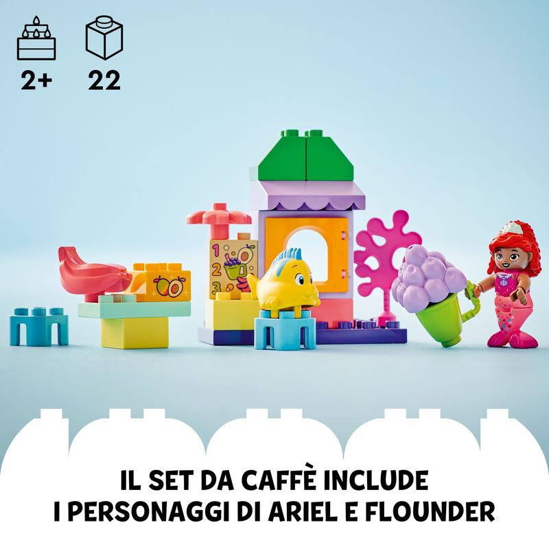 Il-chiosco-del-caffe-di-Ariel-e-Flounder---Lego-Duplo-10420