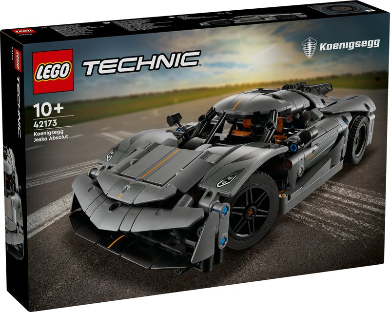 Hypercar-Koenigsegg-Jesko-Absolut-grigia---Lego-Technic-42173