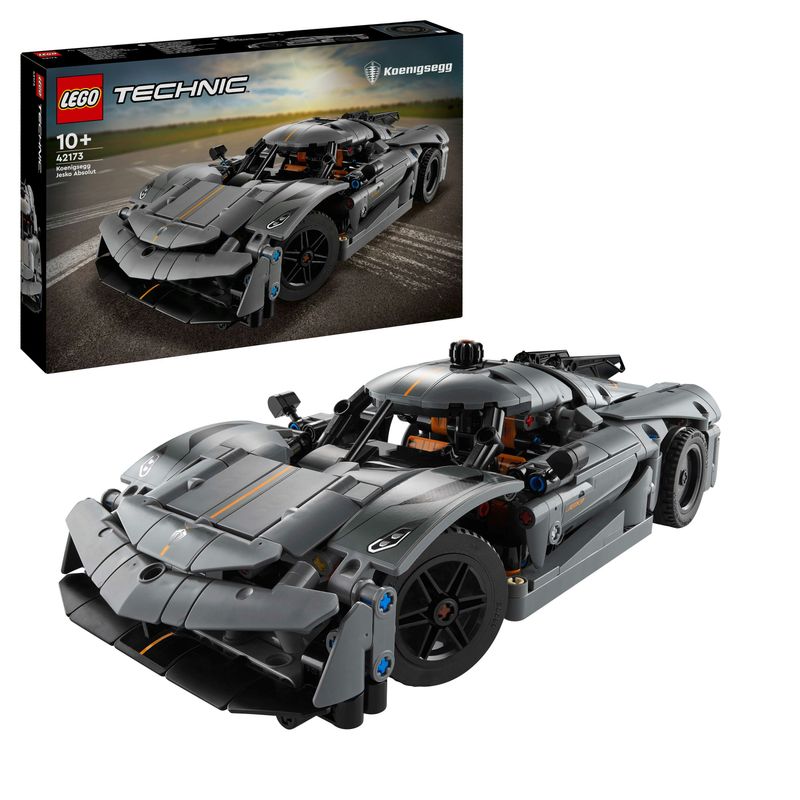 Hypercar-Koenigsegg-Jesko-Absolut-grigia---Lego-Technic-42173