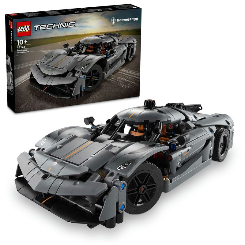 Hypercar-Koenigsegg-Jesko-Absolut-grigia---Lego-Technic-42173