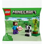 Lego Steve e Baby Panda - Lego Minecraft 30672