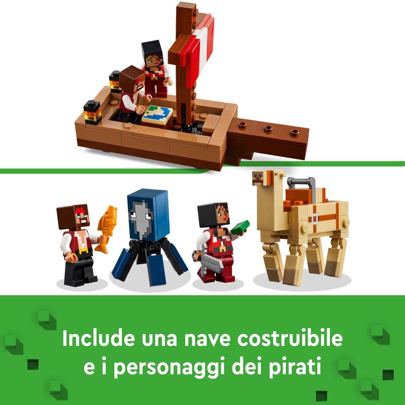 Il-viaggio-del-galeone-dei-pirati---Lego-Minecraft-21259