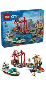 Porto-e-nave-merci---Lego-City-60422