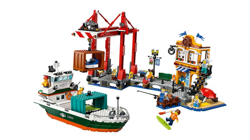 Porto-e-nave-merci---Lego-City-60422