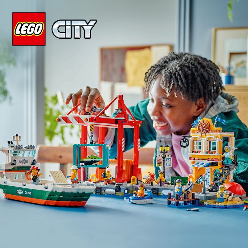 Porto-e-nave-merci---Lego-City-60422