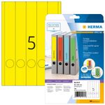 HERMA Special - Perforated permanent self-adhesive matte opaque file folder paper labels - Gelb - 38 x 297 mm - 125 Etik