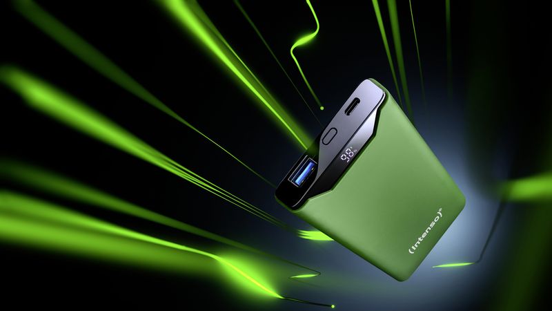 Intenso-Power-Bank--F10000-Pd-Qualcomm-Quick-Charge-3.0-Digital-Percentage-Display-Verde