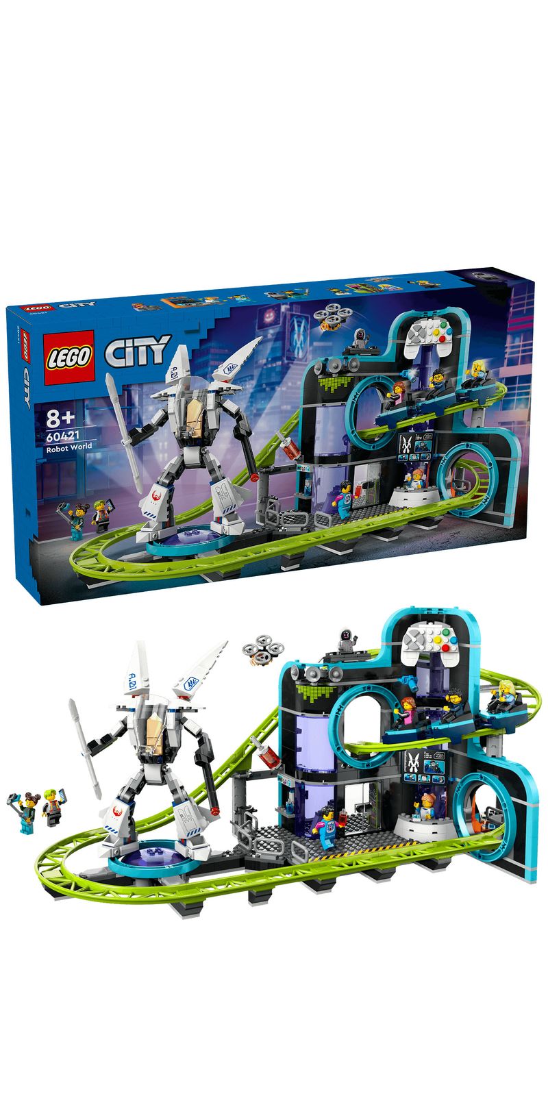 Montagne-russe-di-Robot-World---Lego-City-60421