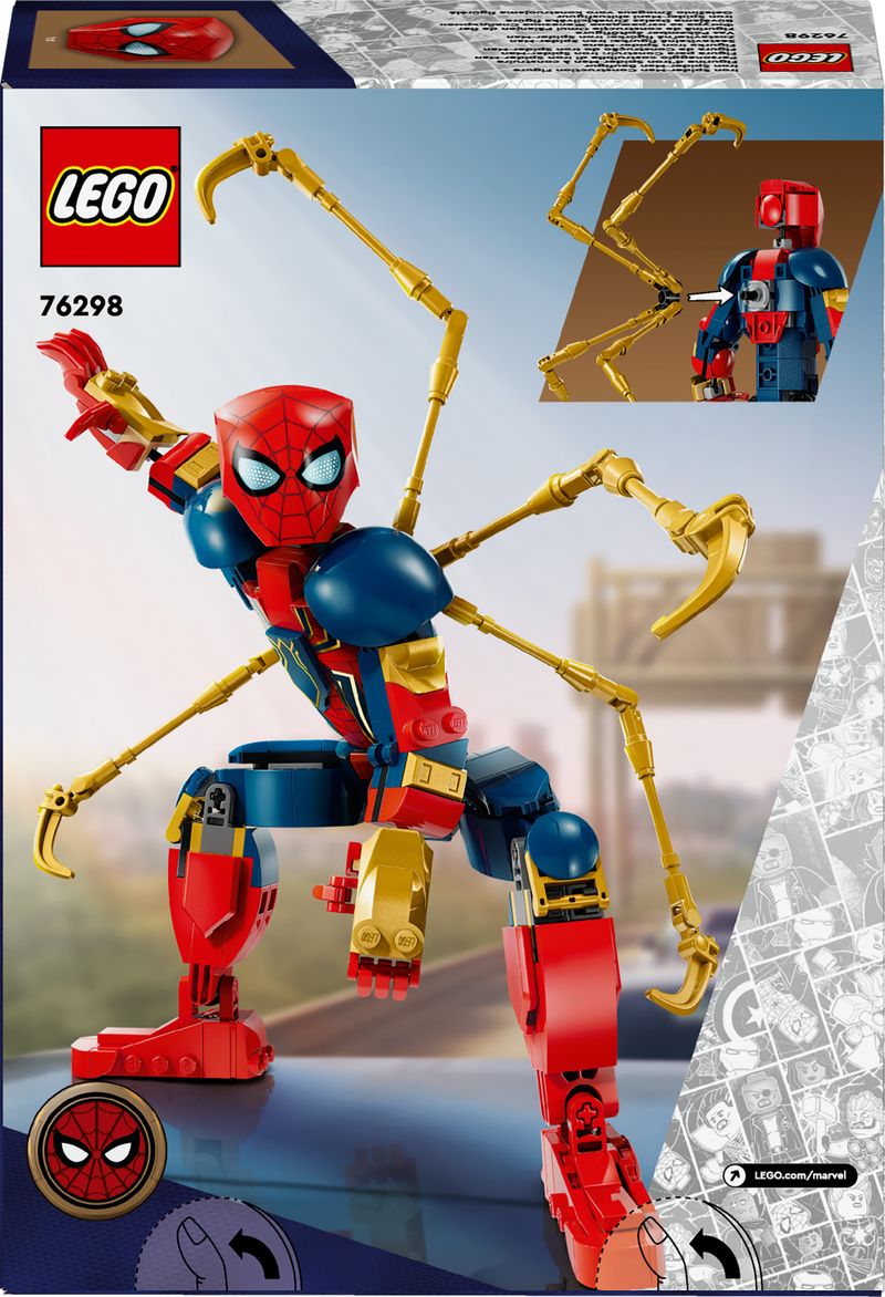 Personaggio-costruibile-di-Iron-Spider-Man---Lego-Marvel-76298