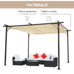 Outsunny-Gazebo-Pergola-da-Giardino-3.5x3.5m-con-Struttura-in-Acciaio-e-Tenda-in-Poliestere-Bianco